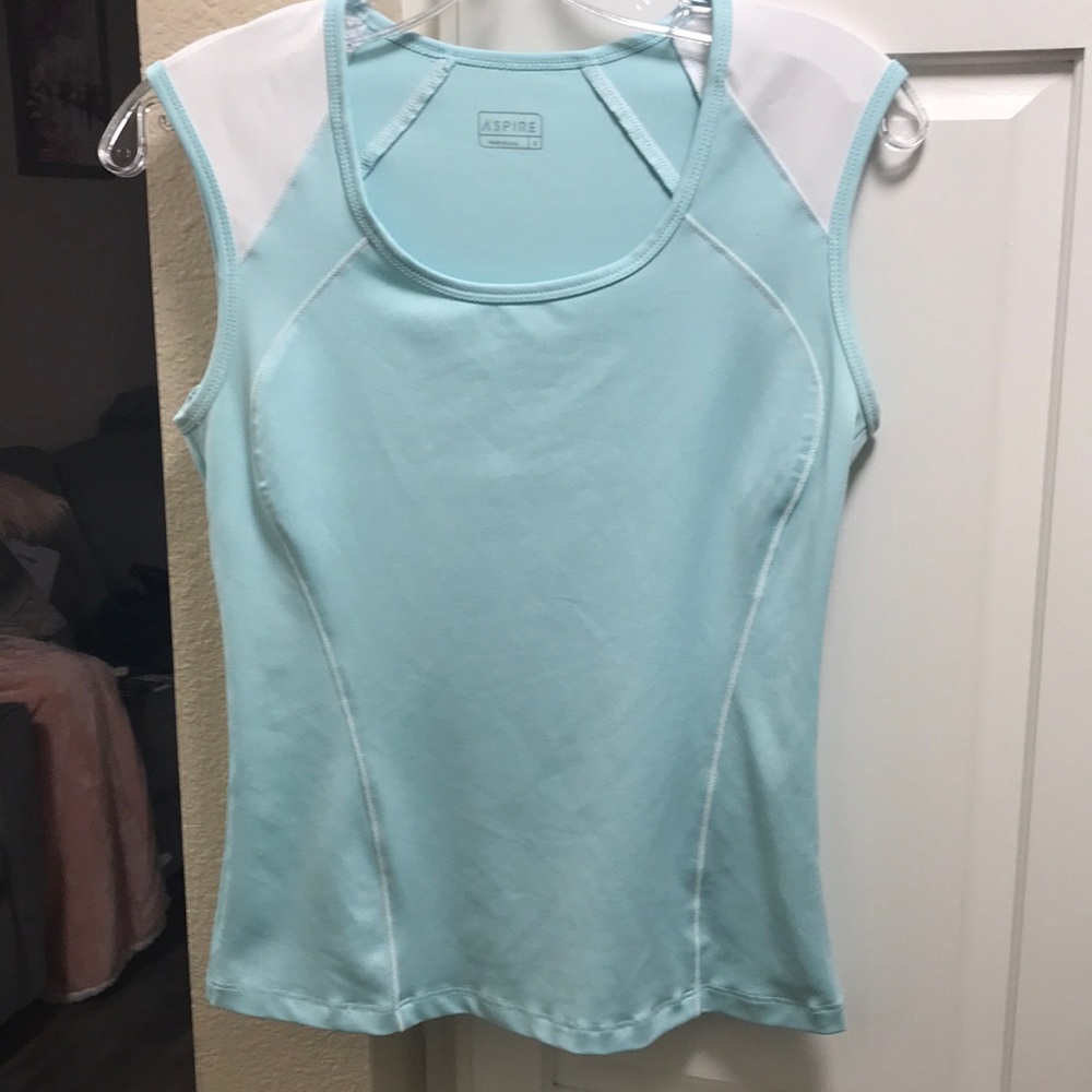 4 for $10 💗💗 Aspire teal and white dry fit top